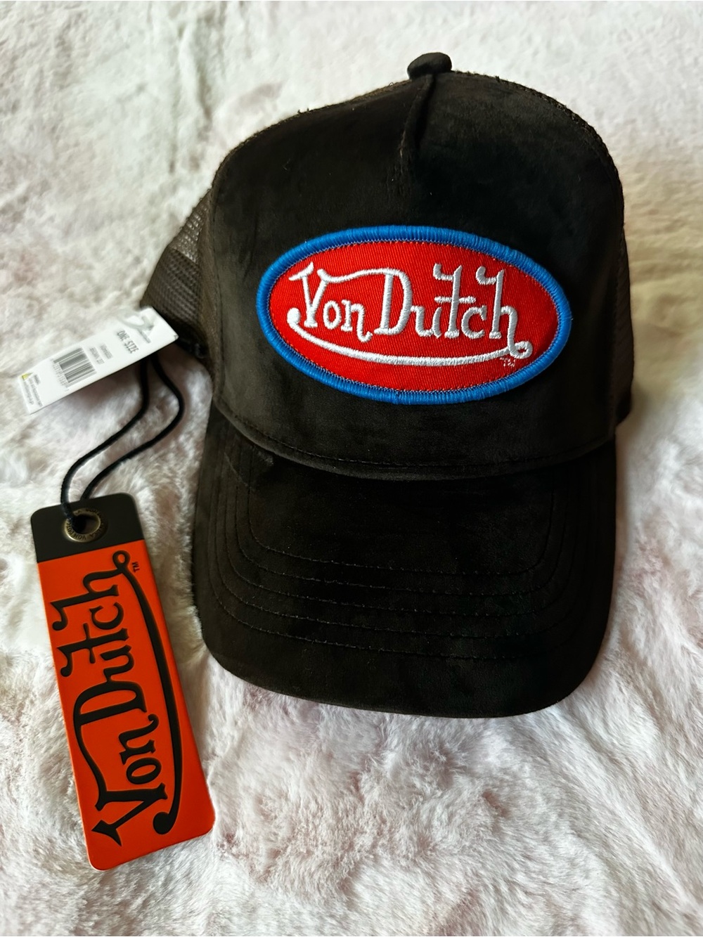 Brown Velour with Hollywood logo - Von Unisex Dutch Hat NWT